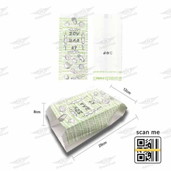 ΧΑΡΤΟΣΑΚΟΥΛΑ ΣΟΥΒΛΑΚΙ ΒΕΖΙΤΑΛ ΛΕΥΚΟ 10kg 162τμχ/kg 12x29x8cm