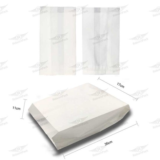 ΧΑΡΤΟΣΑΚΟΥΛΑ KRAFT ΛΕΥΚΗ ΑΤΥΠΩΤΗ 10kg 100τμχ/kg 17x36x11cm