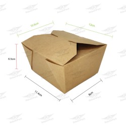 ΚΟΥΤΙ KRAFT BOX ΦΑΓΗΤΟΥ 11,4x9x6,5cm 800cc 50τμχ