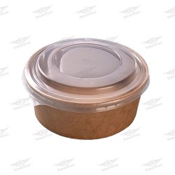 KRAFT ΜΠΩΛ ΦΑΓΗΤΟΥ + ΚΑΠΑΚΙ PET 25oz ΨΗΛΟ 740ml 50τμχ