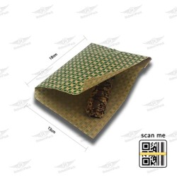 ΠΕΤΣΕΤΑΚΙ ΦΑΚΕΛΟΣ ΚΑΡΩ ΠΡΑΣΙΝΟ KRAFT ΚΑΦΕ 10kg 383τμχ/kg 13x18cm