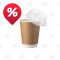 ΠΟΤΗΡΙ KRAFT DOUBLE 14oz 500τμχ + ΠΟΜΠΕ ΚΑΠΑΚΙΑ ΜΕ ΤΡΥΠΑ 8mm 500τμχ