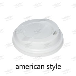 ΚΑΠΑΚΙ ΓΙΑ ΧΑΡΤΙΝΟ AMERICAN STYLE 12oz-16oz ΛΕΥΚΟ 100τμχ