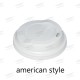 ΚΑΠΑΚΙ ΓΙΑ ΧΑΡΤΙΝΟ AMERICAN STYLE 12oz-16oz ΛΕΥΚΟ 100τμχ