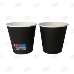 ΠΟΤΗΡΙ ΧΑΡΤΙΝΟ 4oz ΜΑΥΡΟ 50τμχ