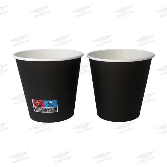 ΠΟΤΗΡΙ ΧΑΡΤΙΝΟ 4oz ΜΑΥΡΟ 50τμχ