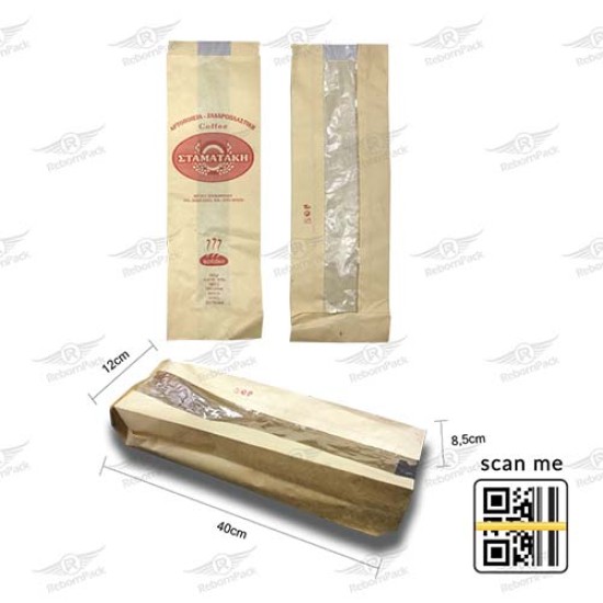 ΠΑΡΑΘΥΡΟ KRAFT ΚΑΦΕ ΦΙΡΜΑ 10kg 12x40x8,5cm 160τμχ/kg