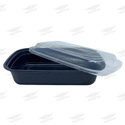 ΣΕΤ 1000cc ΠΛΑΤΥ ΣΚΕΥΟΣ BPP ΜΑΥΡΟ ΠΑΡ/ΜΟ + ΚΑΠΑΚΙ 50τμχ