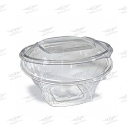 ΣΚΕΥΟΣ PET ΣΑΛΑΤΑΣ ΣΤΡΟΓΓΥΛΟ ΔΙΑΦΑΝΟ 1000cc 100τμχ