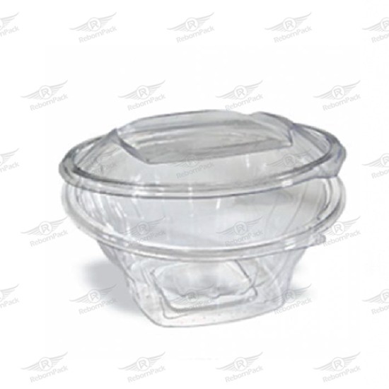 ΣΚΕΥΟΣ PET ΣΑΛΑΤΑΣ ΣΤΡΟΓΓΥΛΟ ΔΙΑΦΑΝΟ 1000cc 100τμχ