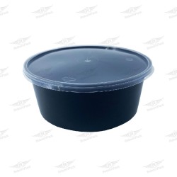 ΣΕΤ 750cc ΣΤΡΟΓΓΥΛΟ ΣΚΕΥΟΣ BPP ΜΑΥΡΟ + ΚΑΠΑΚΙ 50τμχ