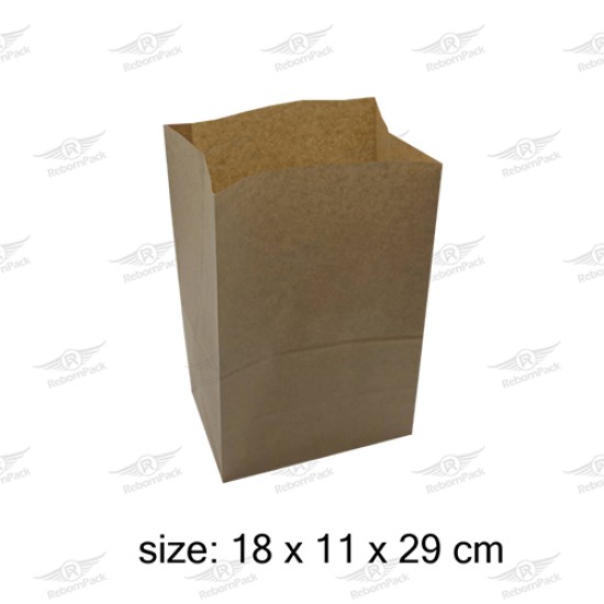 ΤΣΑΝΤΑ ΚΑΦΕ ΧΑΡΤΙΝΗ 18x12x28cm 500τμχ