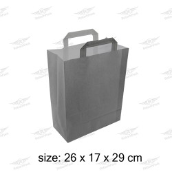 ΤΣΑΝΤΑ ΛΕΥΚΗ ΧΑΡΤΙΝΗ 26x17x29cm ΠΛΑΚΕ ΧΕΡΑΚΙ 250τμχ