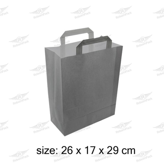 ΤΣΑΝΤΑ ΛΕΥΚΗ ΧΑΡΤΙΝΗ 26x17x29cm ΠΛΑΚΕ ΧΕΡΑΚΙ 250τμχ