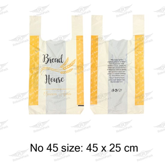 ΤΣΑΝΤΑ ΧΑΡΤΟΠΛΑΣΤ BREAD HOUSE 45x25cm (45) HDPE 10KG