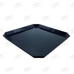 ΔΙΣΚΟΣ ΠΛΑΣΤΙΚΟΣ ΤΕΤΡΑΓΩΝΟΣ ΜΑΥΡΟΣ 25x25cm x 1.5cm ύψος 100τμχ