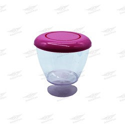 ΣΕΤ ΠΟΤΗΡΑΚΙ ΓΛΥΚΟΥ ΔΙΑΦΑΝΟ + ΡΟΖ ΚΑΠΑΚΙ ΠΛΑΣΤΙΚΟ 150cc 50τμχ