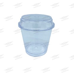 ΜΠΩΛ ΠΑΣΤΑΣ ΣΤΡΟΓΓΥΛΟ ΔΙΑΦΑΝΟ ΠΛΑΣΤΙΚΟ 200cc+ΚΑΠΑΚΙ 50τμχ