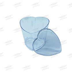 ΜΠΩΛ ΚΑΡΔΙΑ ΔΙΑΦΑΝΟ + ΚΑΠΑΚΙ ΔΙΑΦΑΝΟ 110cc 50τμχ