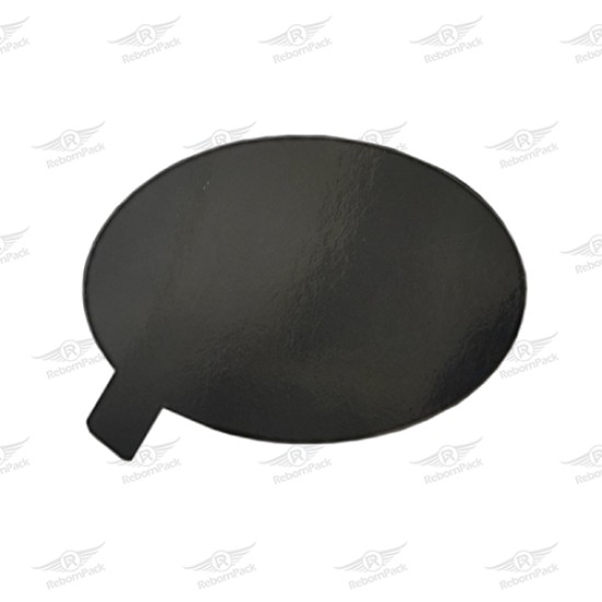 ΠΑΤΑΚΙ ΧΑΡΤΙΝΟ ΟΒΑΛ ΜΑΥΡΟ 100τμχ 9,5x6,5cm