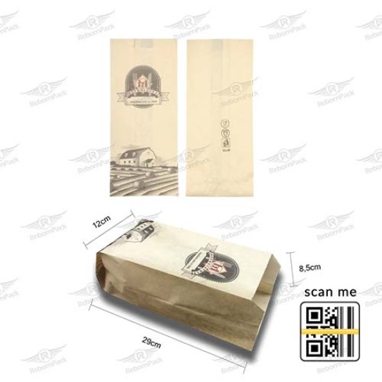 ΧΑΡΤΟΣΑΚΟΥΛΑ ΒΕΖΙΤΑΛ ΚΑΦΕ ΦΙΡΜΑ 10kg 12x29x8,5cm 162τμχ/kg