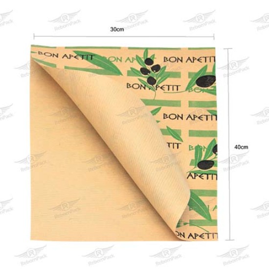 ΣΟΥΠΛΑ KRAFT ΕΛΙΑ 30x40cm 1000τμχ