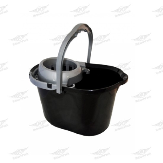 ΚΟΥΒΑΣ ΣΦΟΥΓΓΑΡΙΣΜΑΤΟΣ ΜΑΥΡΟΣ ΟΒΑΛ 15lt 1τμχ