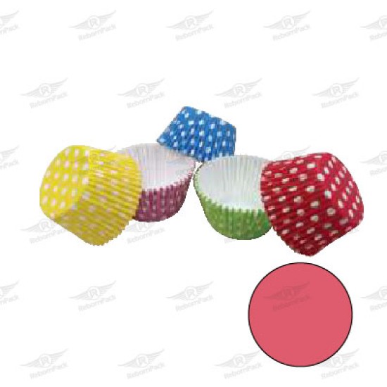 ΧΑΡΤΙΝΕΣ ΦΟΡΜΕΣ ΨΗΣΙΜΑΤΟΣ CUPCAKE ΠΟΥΑ ΡΟΖ 5/7x4cm 135τμχ