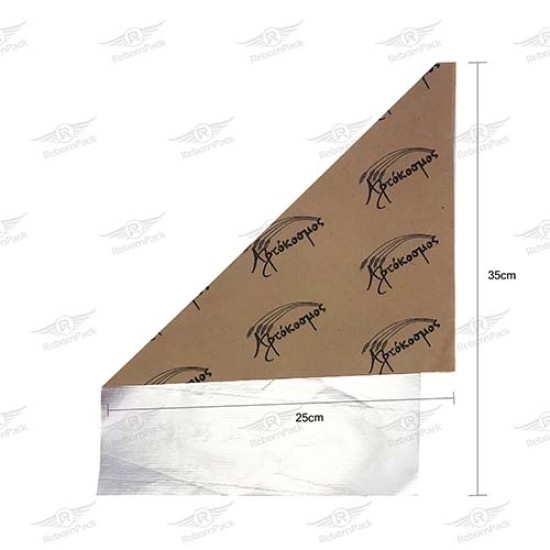 ΦΥΛΛΟ ΑΛΟΥΜΙΝΙΟΥ ΚΡΑΦΤ ΚΑΦΕ ΦΙΡΜΑ 100gr 25x35cm 10KG 114τμχ/kg