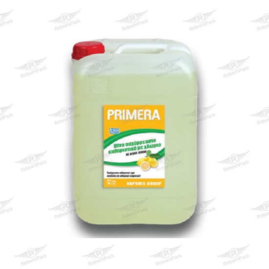 ΥΠΟΧΛΩΡΙΩΔΕΣ ΝΑΤΡΙΟ ΜΕ ΑΡΩΜΑ ΛΕΜΟΝΙ PRIMERA 4Lt*4/ΚΙΒΩΤΙΟ