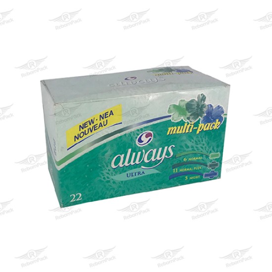 ΣΕΡΒΙΕΤΕΣ ALWAYS ULTRA MULTIPACK 22ΤΕΜ